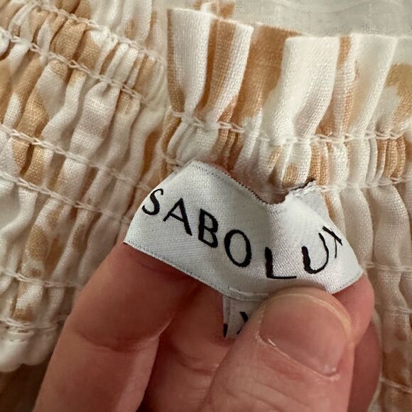 Saboluxe Women’s Extra Small Camari Linen Dress - Picture 5 of 9